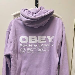 Lavender Obey Hoodie. Size L